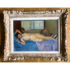 Edward Henri Guyonnet (1885-1980) Reclining Nude, Prize At The Salon d'Automne