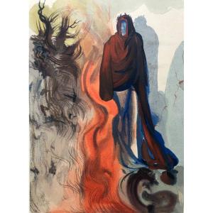 Salvadore Dali (1904-1989) Divine Comédie 1964, gravure sur bois 
