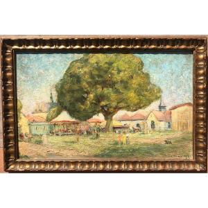 Leopold Smetana 20th Century, Village Festival, Bouilly In 1937