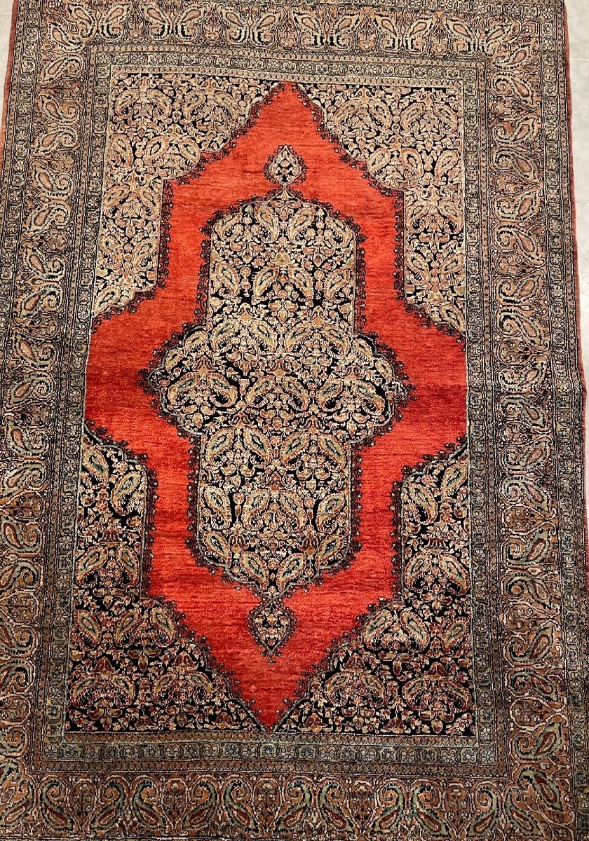 Tapis Ghoum Soie Iran 165 X 110-photo-2