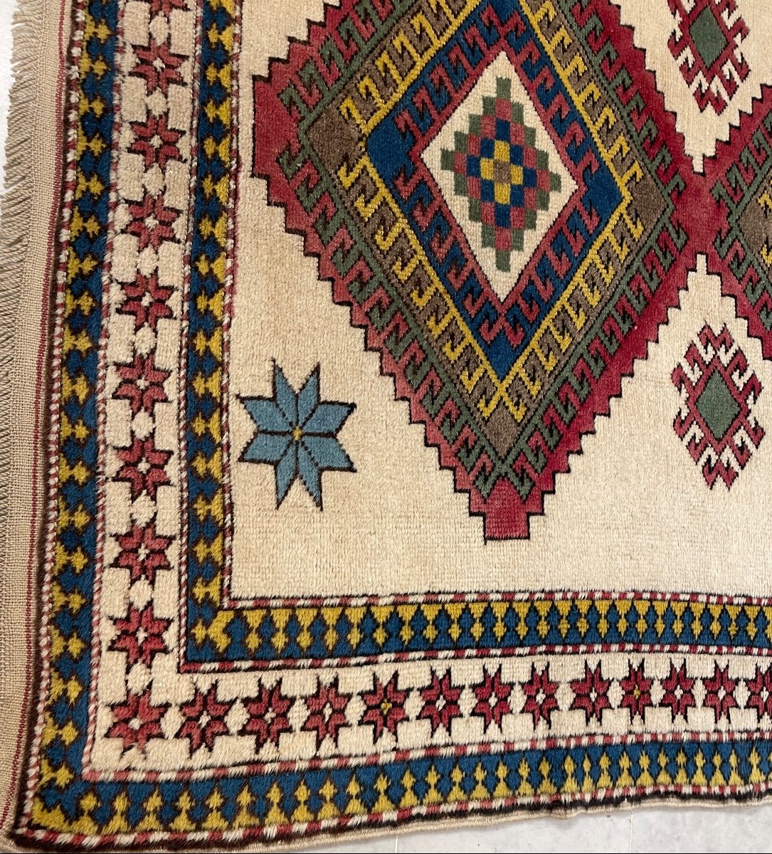 Tapis Kazak Kars Antique en Laine, Turquie en vente sur