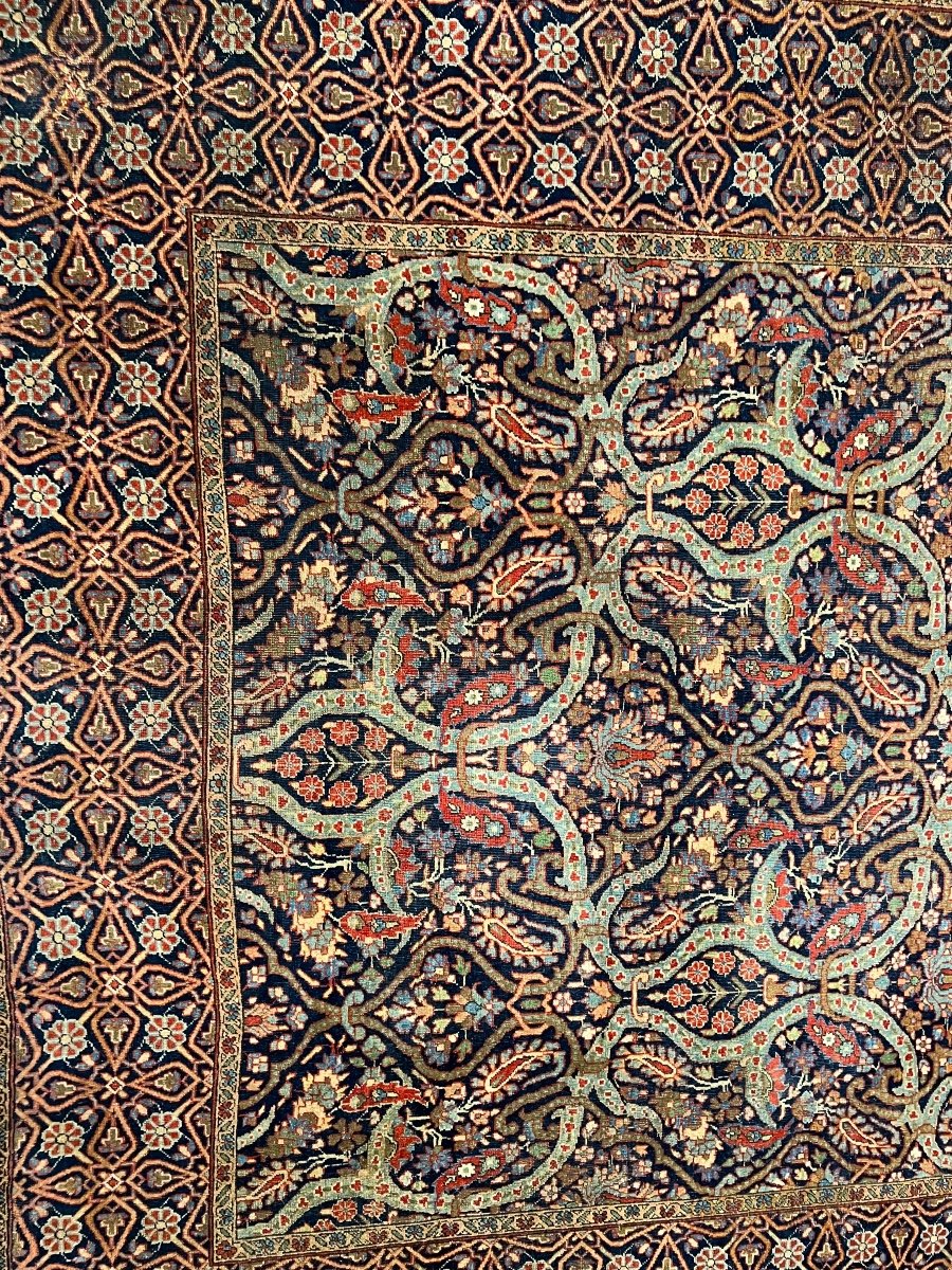 Tapis Kachan Iran Vers 1900 -photo-3