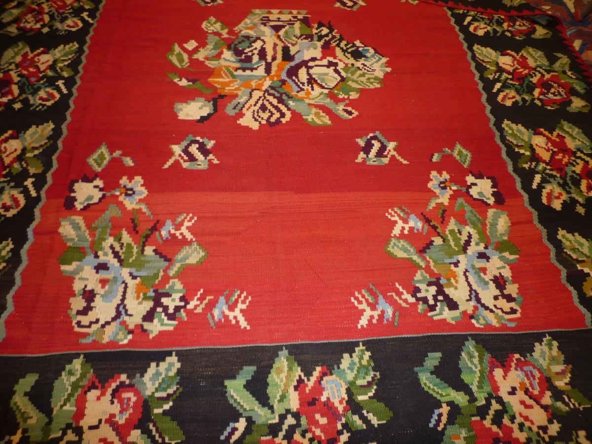 Tapis Kilim Ancien Du Karabagh 265  X  221 -photo-2