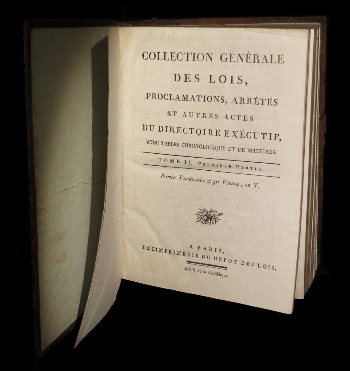[droit Napoleon Code Civil] Collection Générale Des Lois Directoire Et République. 10/10-photo-2