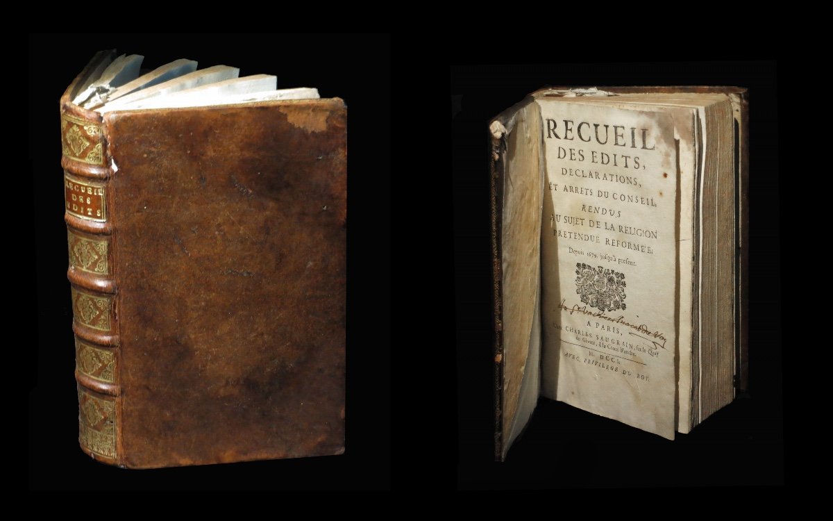 [reform Protestantism] Collection Of Edicts, Declarations & Judgments Reformed Religion. 1701.