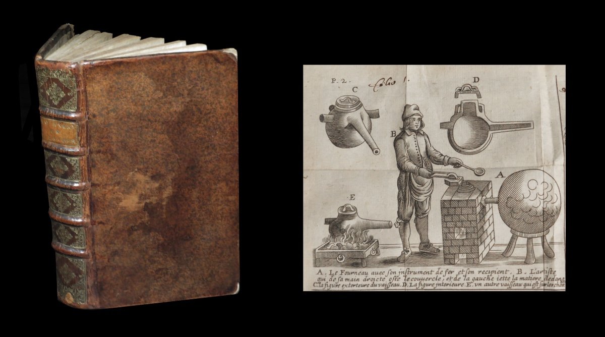 [alchimie Hermetisme Athanor] Glauber - Description Des Fourneaux Philosophiques. 1674.