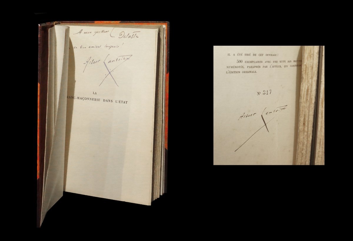 [esotericism Occultism] Albert Lantoine - History Of Freemasonry. Complete. Num. And Signed.-photo-2