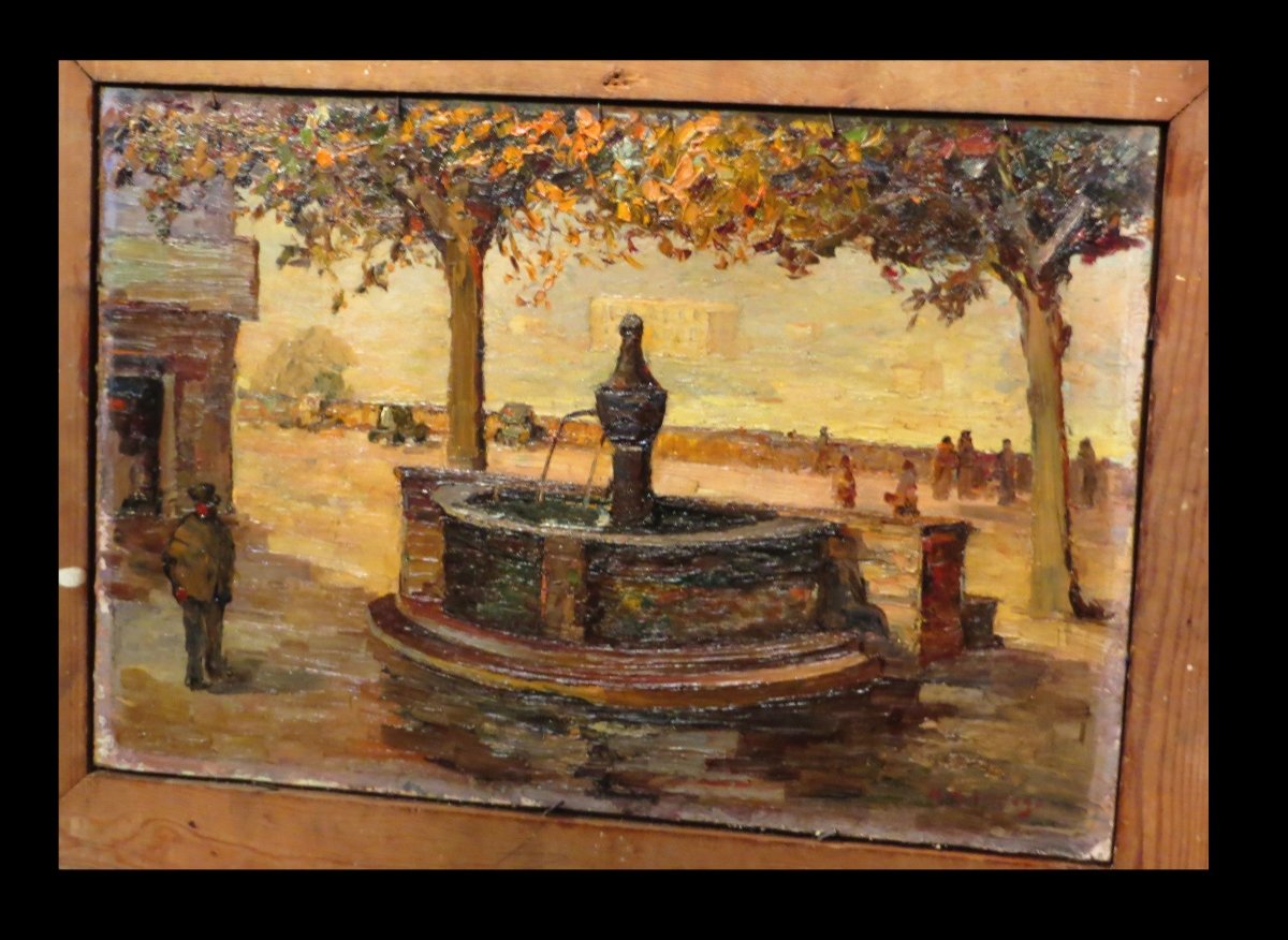 Impressionism Fauvism. Germano - Oil On Double-sided Panel; Signed.-photo-4
