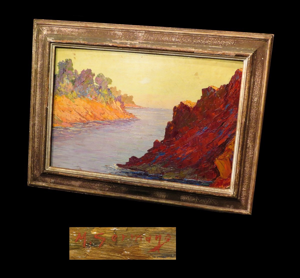 Impressionism Fauvism. Germano - Oil On Double-sided Panel; Signed.