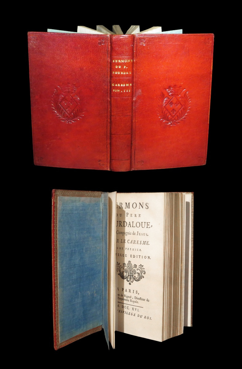 Reliure plein maroquin aux armes de Marie-Adélaïde, fille de Louis XV. 1716.-photo-2