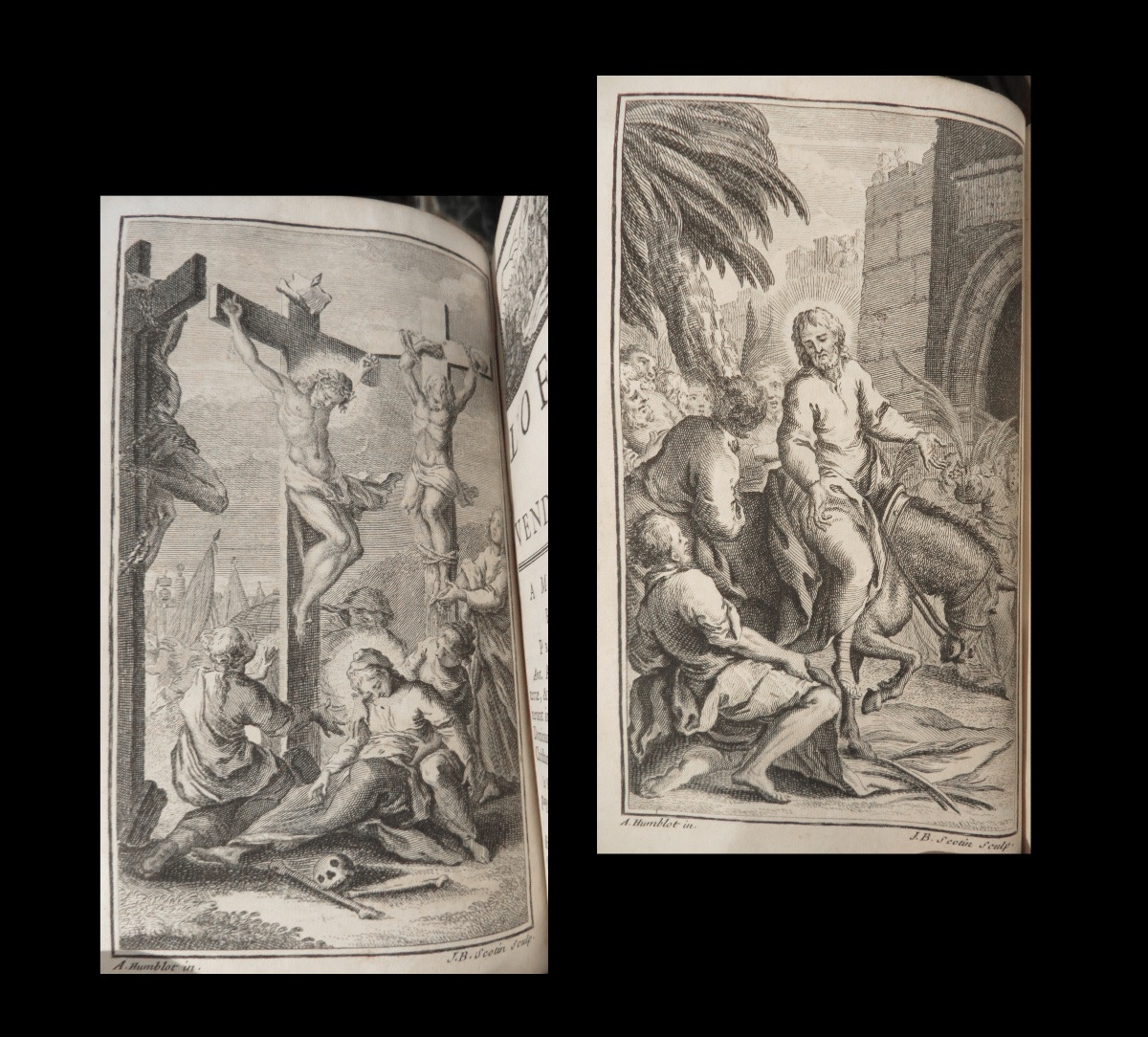 Reliure plein maroquin aux armes Louis XV.  BELLEGARDE - Office de la Semaine sainte. 1748.-photo-3