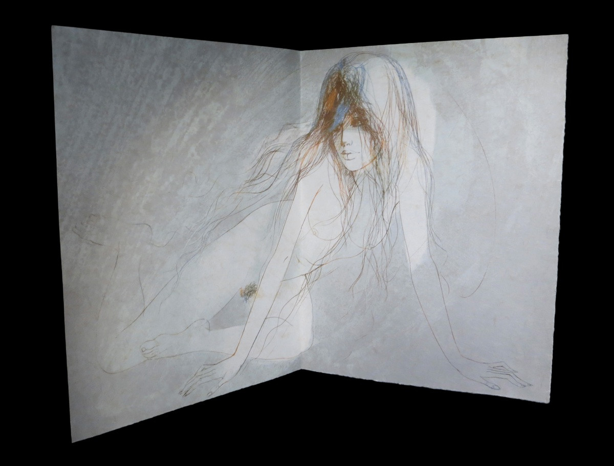Curiosa Erotisme. Pierre Louys / Valadie (lithographs By) - Leda. 1/12 On Japon.-photo-2