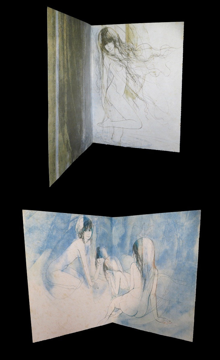Curiosa Erotisme. Pierre Louys / Valadie (lithographs By) - Leda. 1/12 On Japon.-photo-3