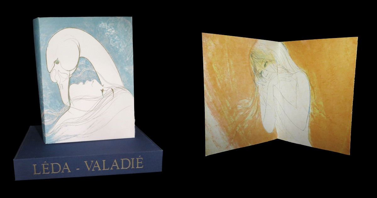 Curiosa Erotisme. Pierre Louys / Valadie (lithographs By) - Leda. 1/12 On Japon.