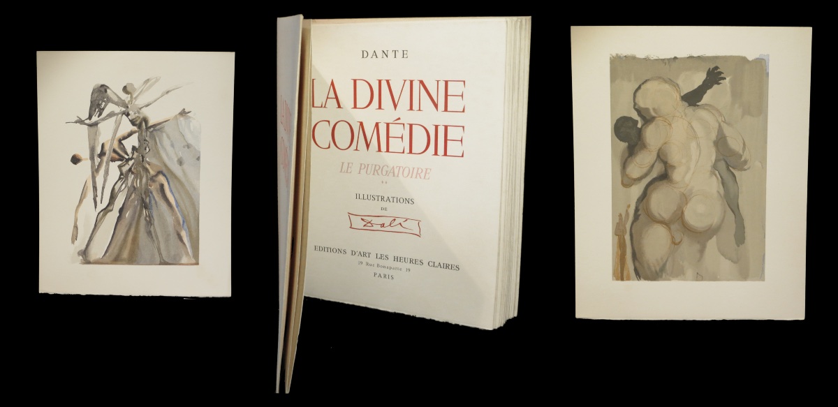 [surrealism] Dante / Dali (salvador, Ill.) - The Divine Comedy. Complete. 100 Plates.-photo-2