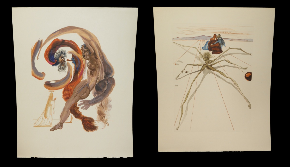 [surrealism] Dante / Dali (salvador, Ill.) - The Divine Comedy. Complete. 100 Plates.-photo-3
