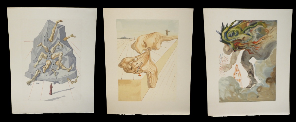 [surrealism] Dante / Dali (salvador, Ill.) - The Divine Comedy. Complete. 100 Plates.-photo-4