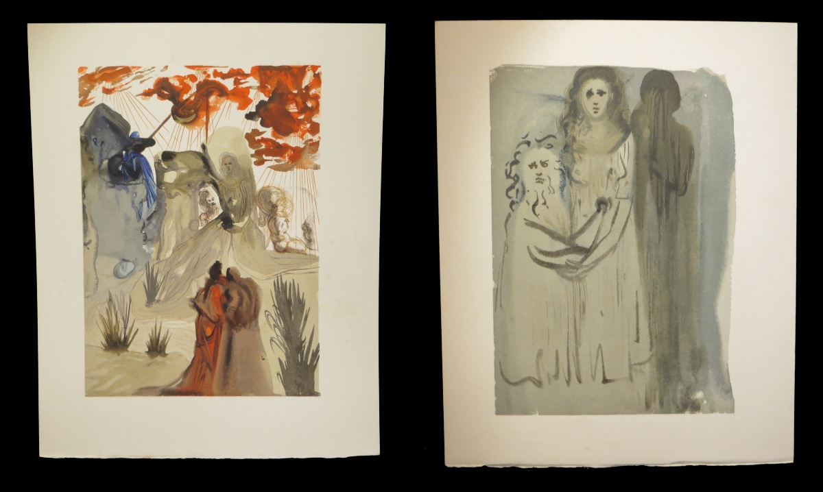 [surrealism] Dante / Dali (salvador, Ill.) - The Divine Comedy. Complete. 100 Plates.-photo-5