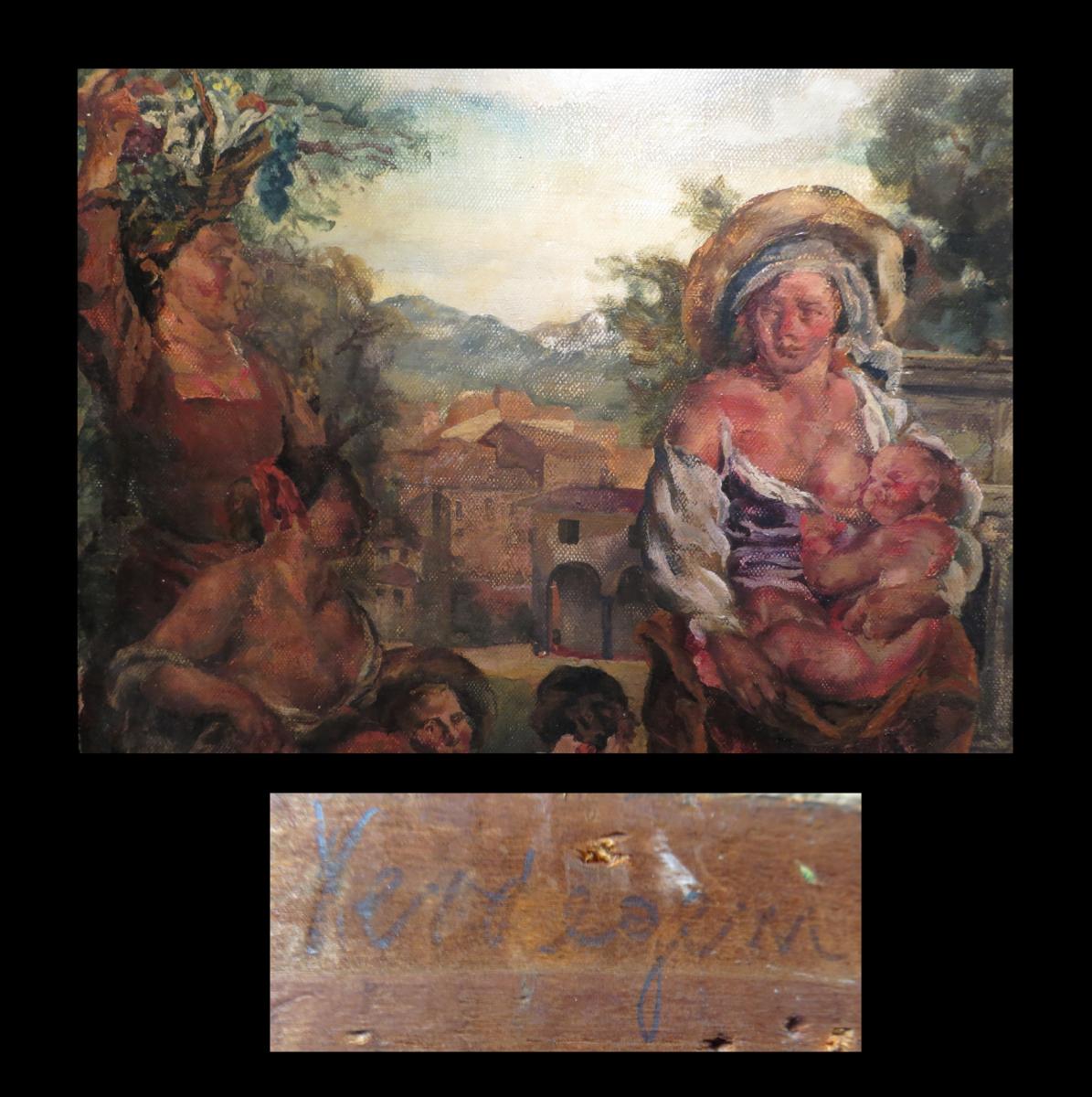 [belgique Belgie Ghent Gent Hst] Verdegem (jos) - [oil On Canvas Signed].-photo-2