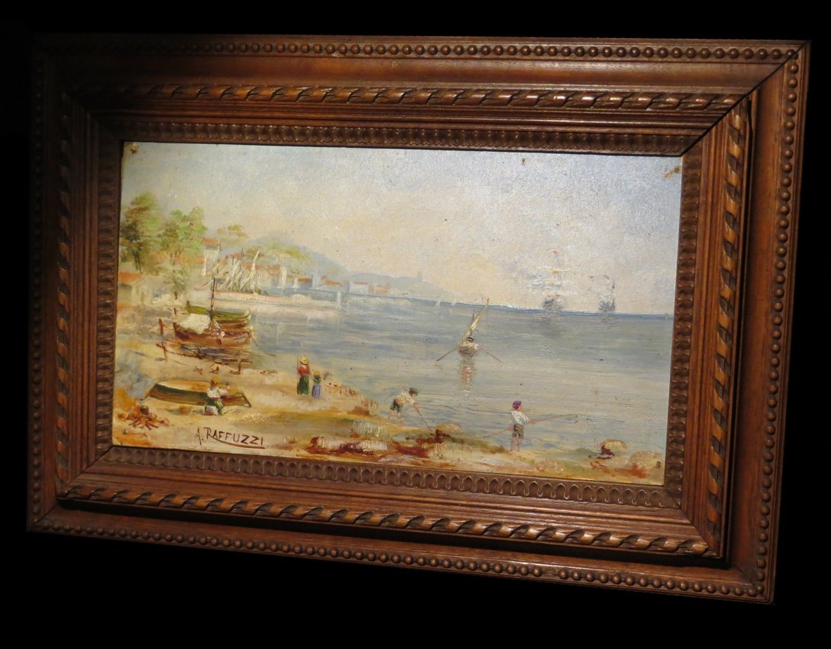 [impressionism Beach] Raffuzzi (a.) - [oil, Signed].