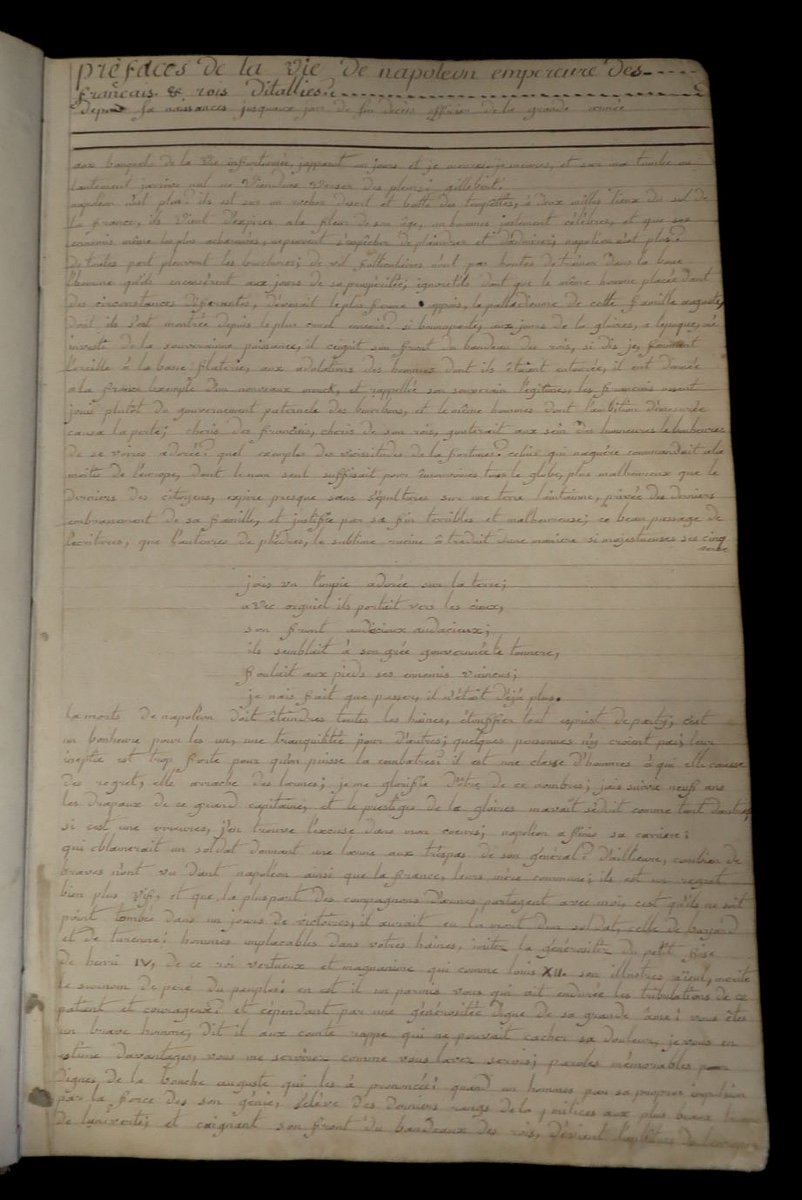 [empire] Important Manuscrit : Vie De Napoléon. [circa 1836]. In-folio.-photo-4