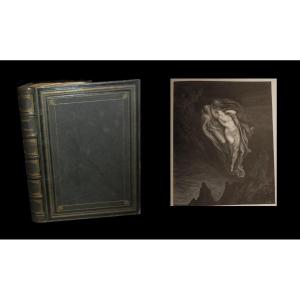 Esoterisme Reliure. l'Enfer De Dante, Ill. Gustave Dore. 1862. Premier Tirage.