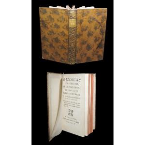 ROUSSEAU - Discours sur l'origine et les fondements de l'inégalité parmi les hommes. 1755. EO.