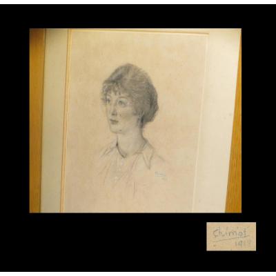 Chimot (edouard) - [original Signed Drawing]. 1918.