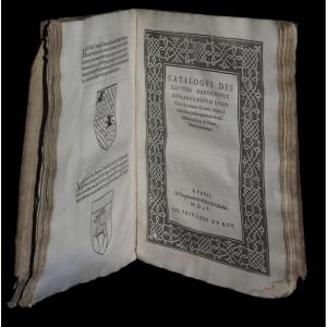 [heraldisme Armoiries Armes] Le Feron - Catalogue Ducs, Amiraux... 1555. 6/6.