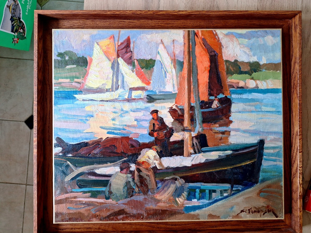 Sydney Thompson Busy Port In Brittany-photo-3