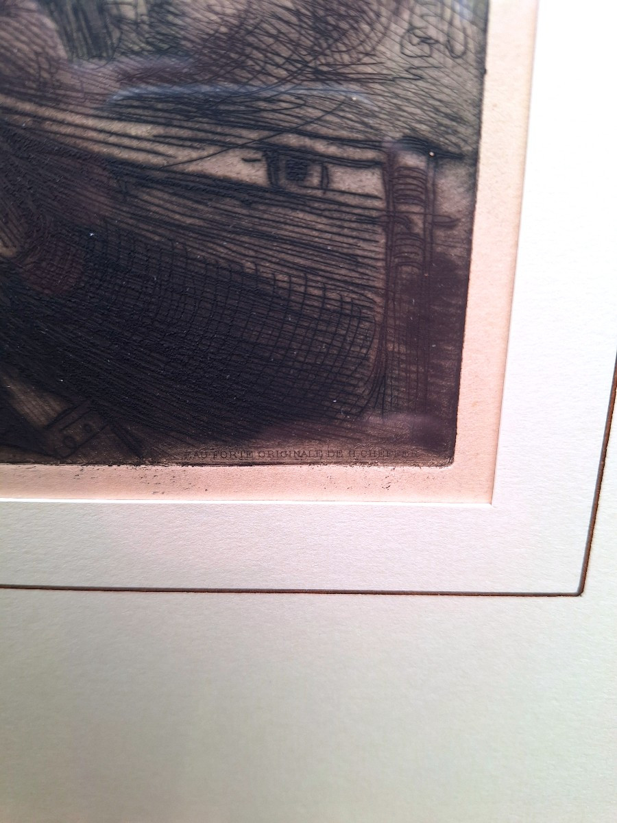 henry Cheffer " le port de Treboul" Bretagne-photo-2