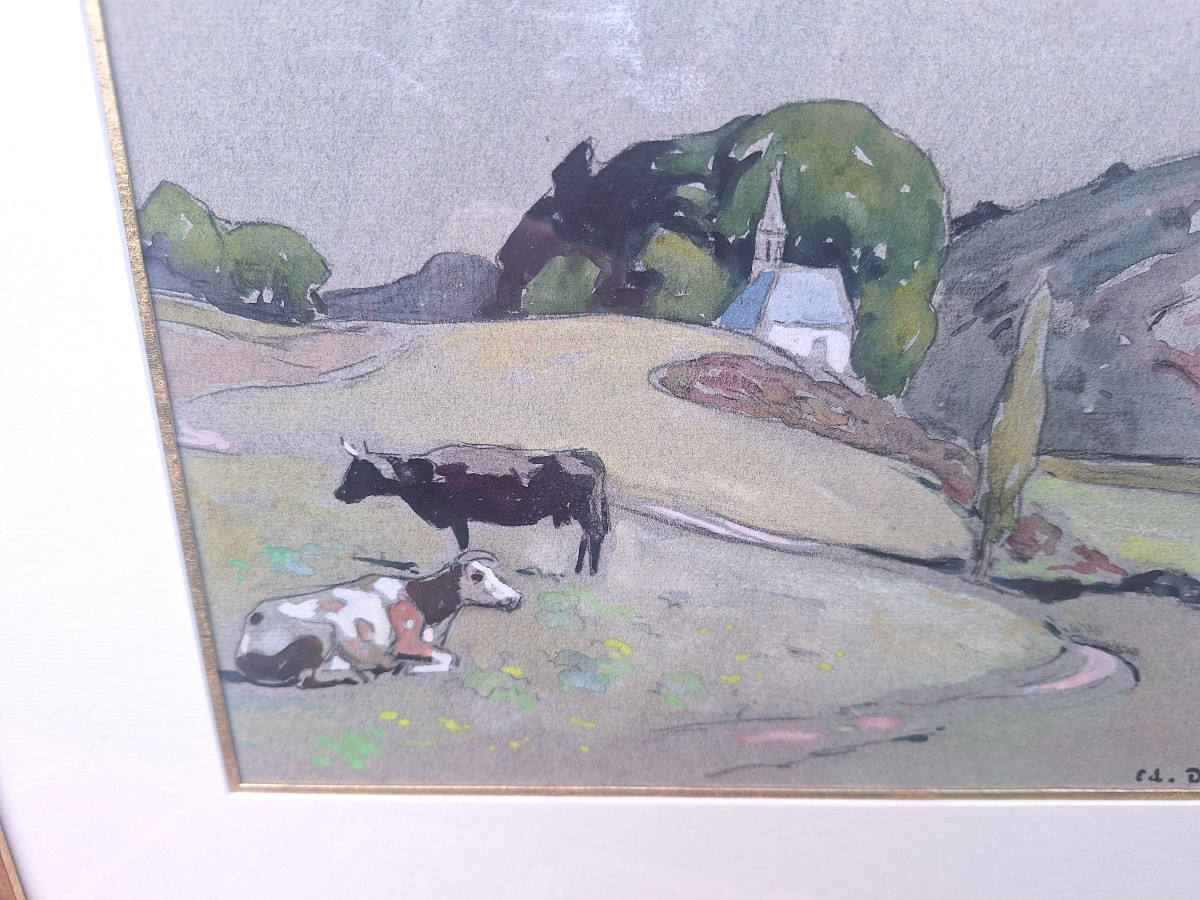 Edouard Doigneau 5 Watercolors Brittany-photo-2