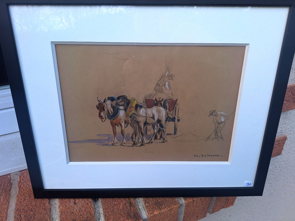 Edouard Doigneau 5 Watercolors Brittany-photo-4