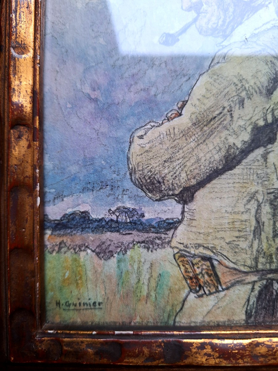 Henri Guinier  "  Breton à la pipe" Bretagne-photo-2