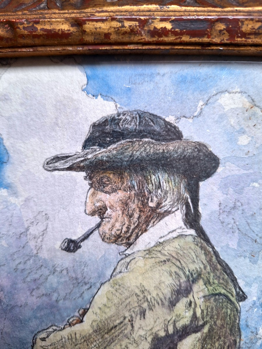 Henri Guinier  "  Breton à la pipe" Bretagne-photo-3