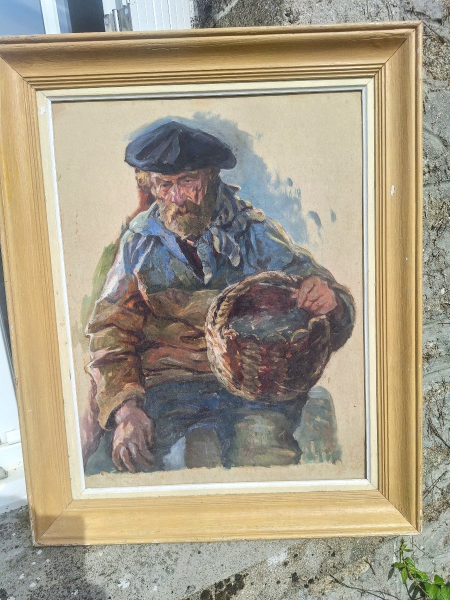 granchi-taylor " pêcheur Breton rentrant de la pêche"  BRETAGNE