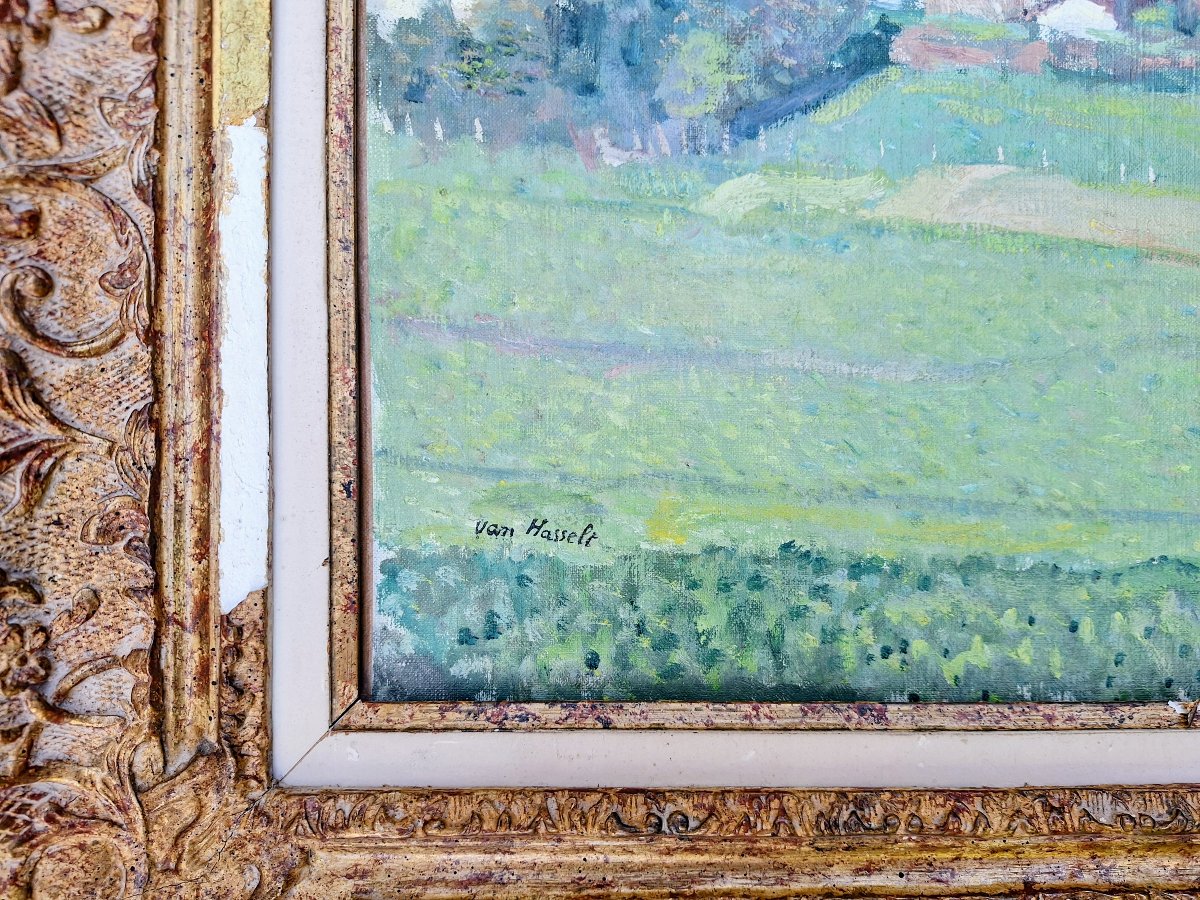  willem Van Hasselt "paysage"-photo-3