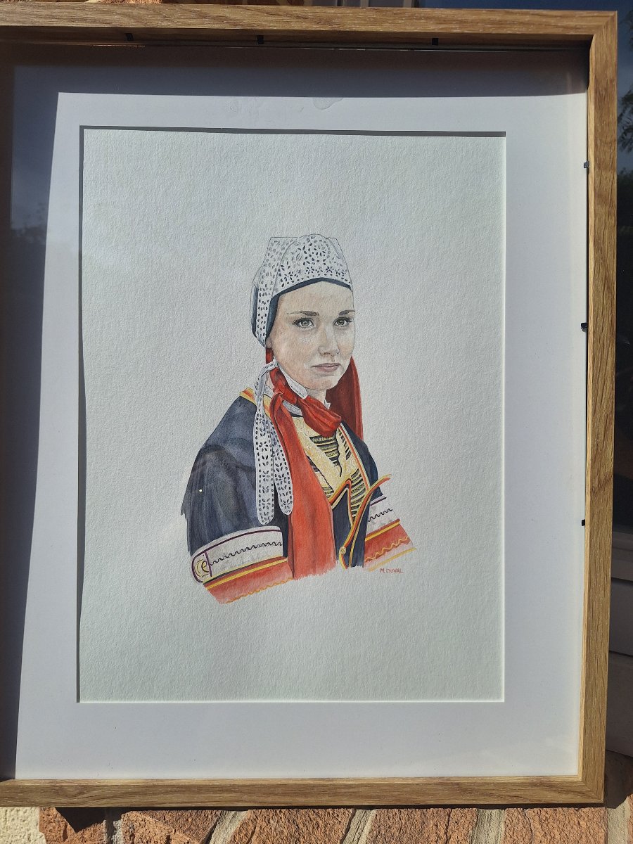 Marie Duval " Belle Bretonne à la coiffe"  Bretagne