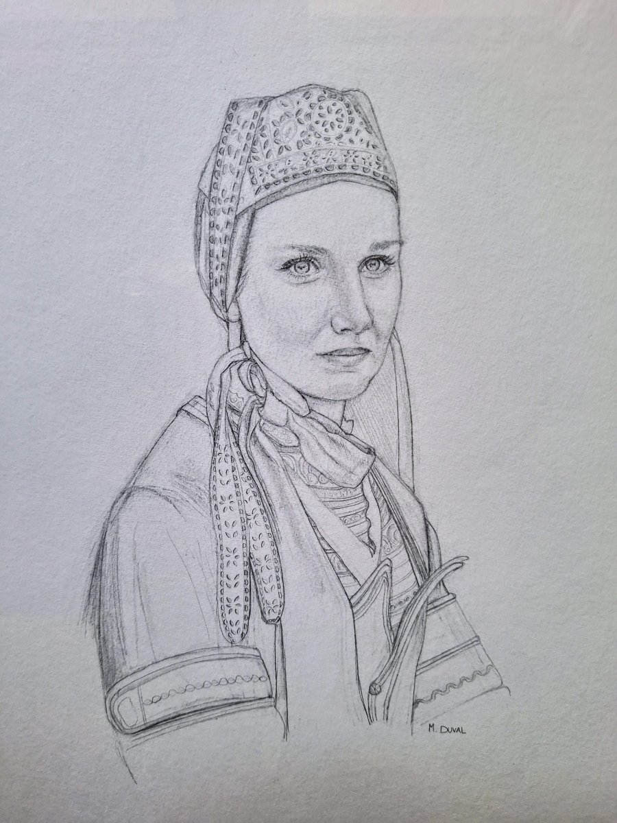 Marie Duval, "beautiful Breton Woman In A Headdress," Brittany-photo-2