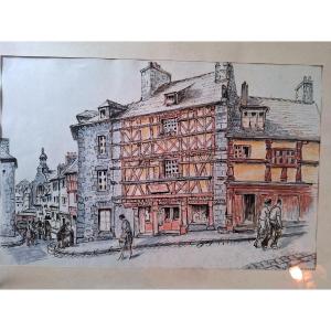yvonne jean Haffen  " Saint Brieuc,hotel des ducs de Bretagne" Bretagne