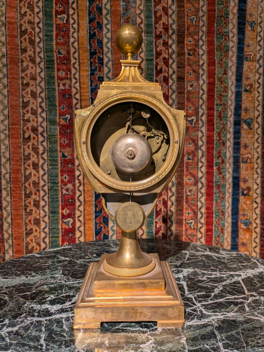 Clock Called Urn In Gilt Bronze From The Empire Period-photo-3