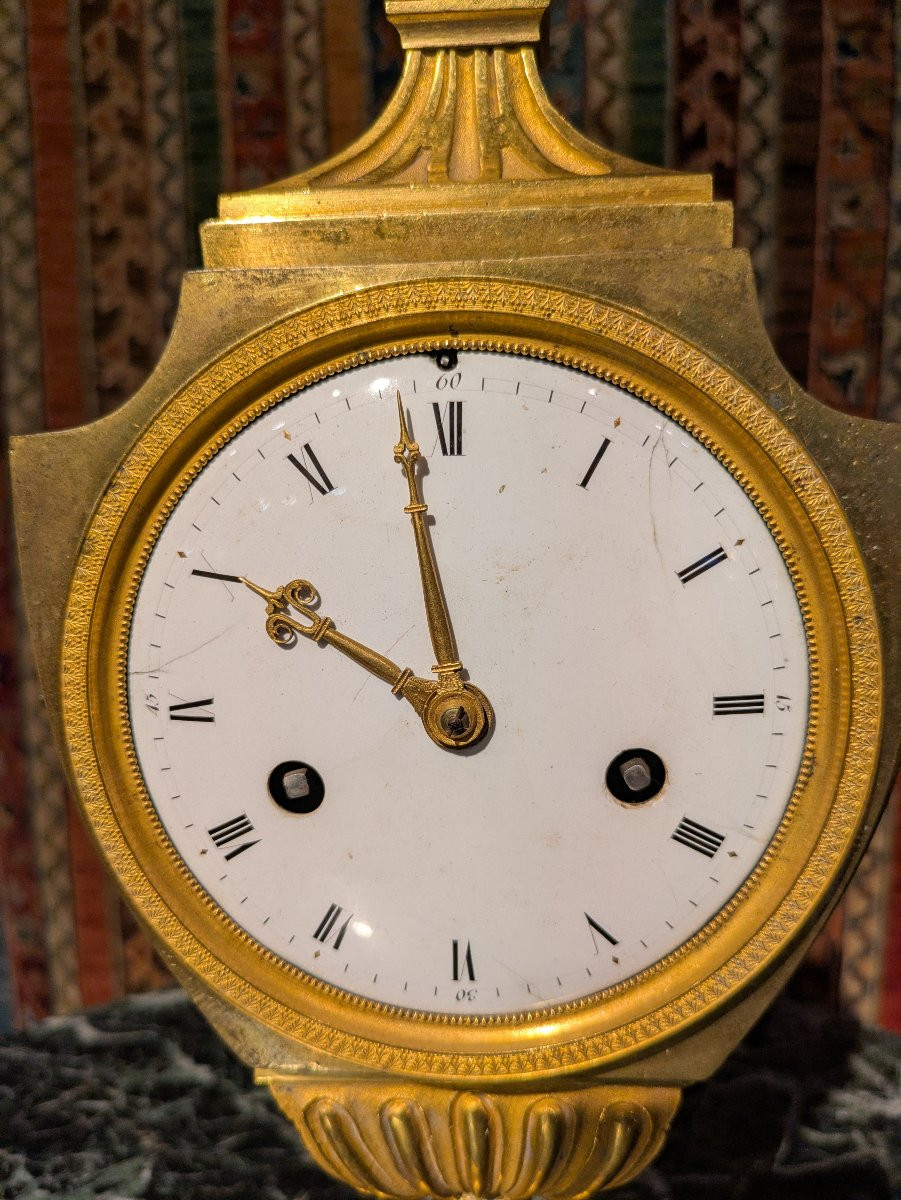 Clock Called Urn In Gilt Bronze From The Empire Period-photo-1