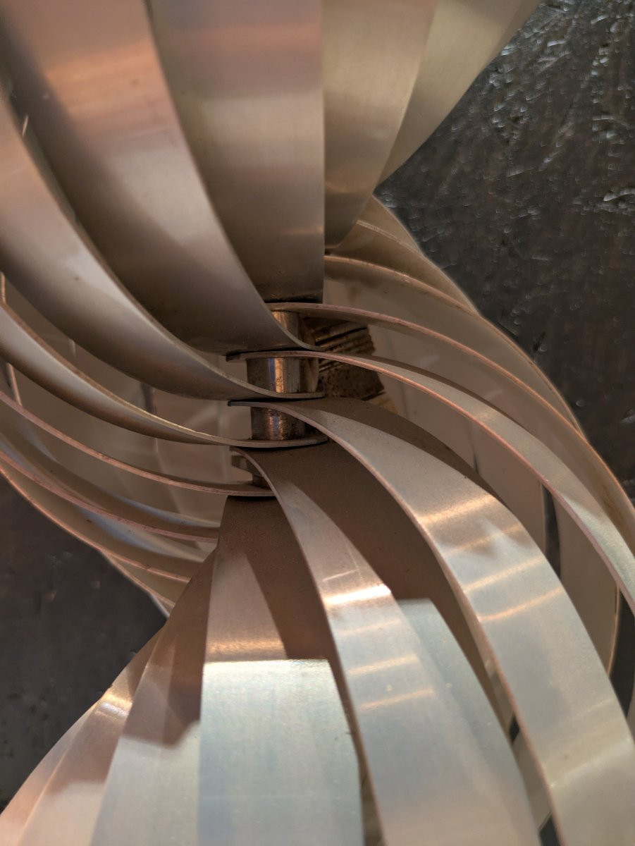 Kinetic Aluminum Lamp By Henri Mathieu -photo-4