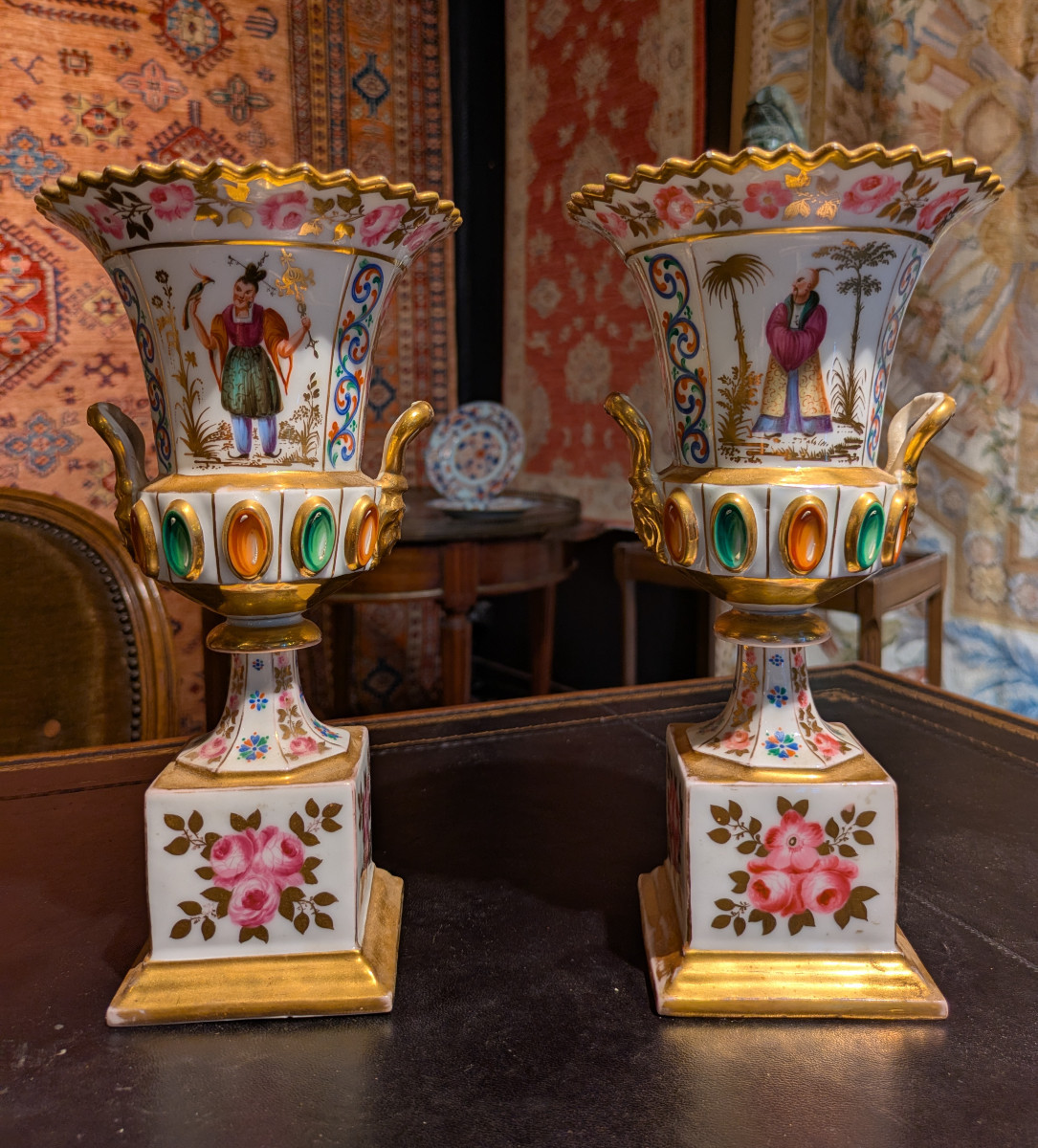 Pair Of Mounted Porcelain Vases In The Sèvres Style, Circa 1850