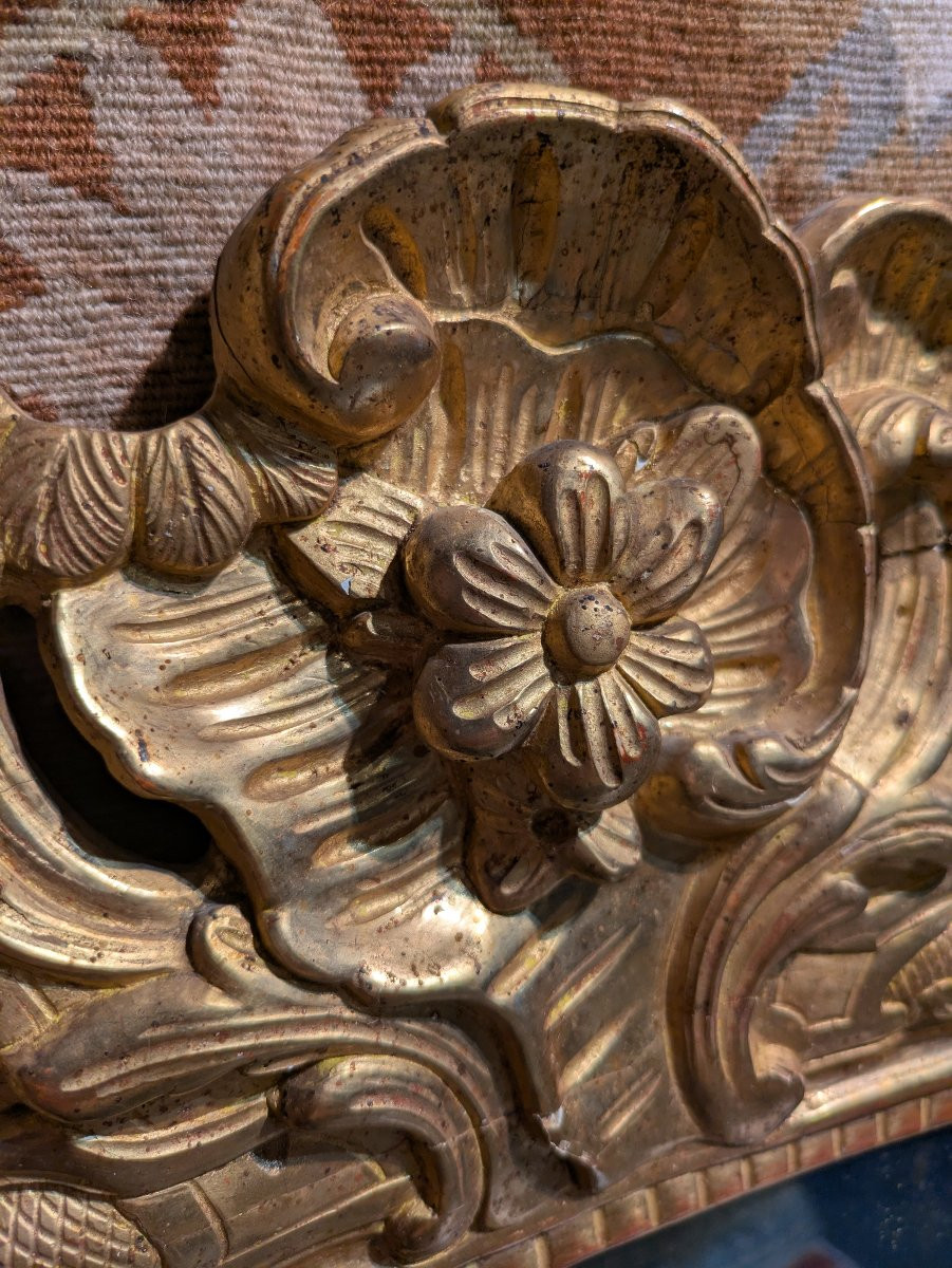 Carved Wooden Mirror, Regency Period - 18th Century-photo-2