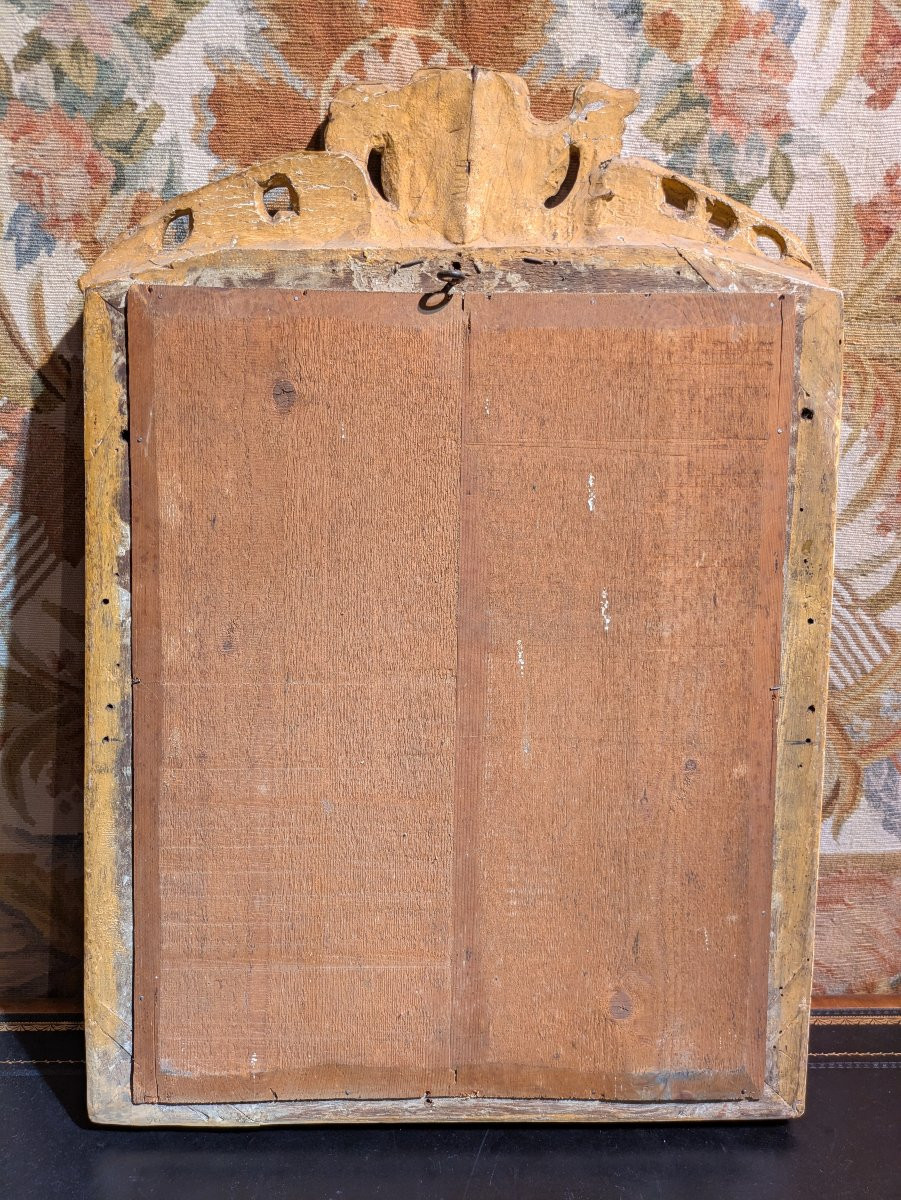 Carved Wooden Mirror, Regency Period - 18th Century-photo-4