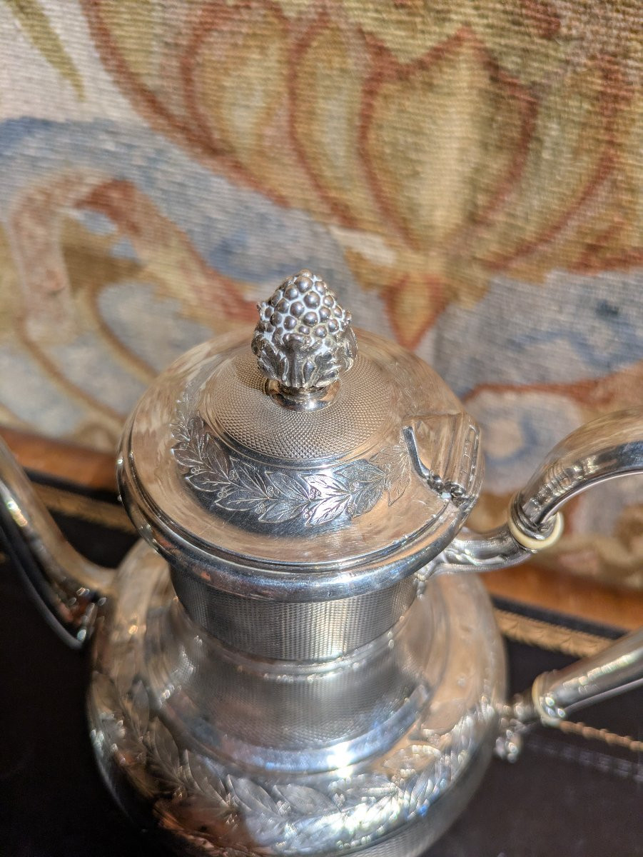Cafetière en Argent Odiot Fin XIXᵉ-photo-3