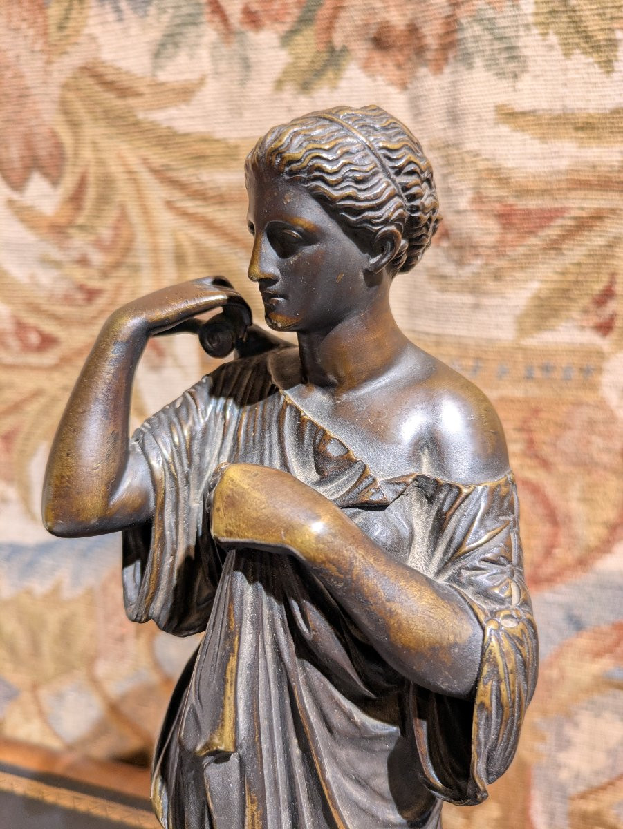 Bronze représentant Artémis – Auguste Maximilien Delafontaine – XIXe siècle-photo-1
