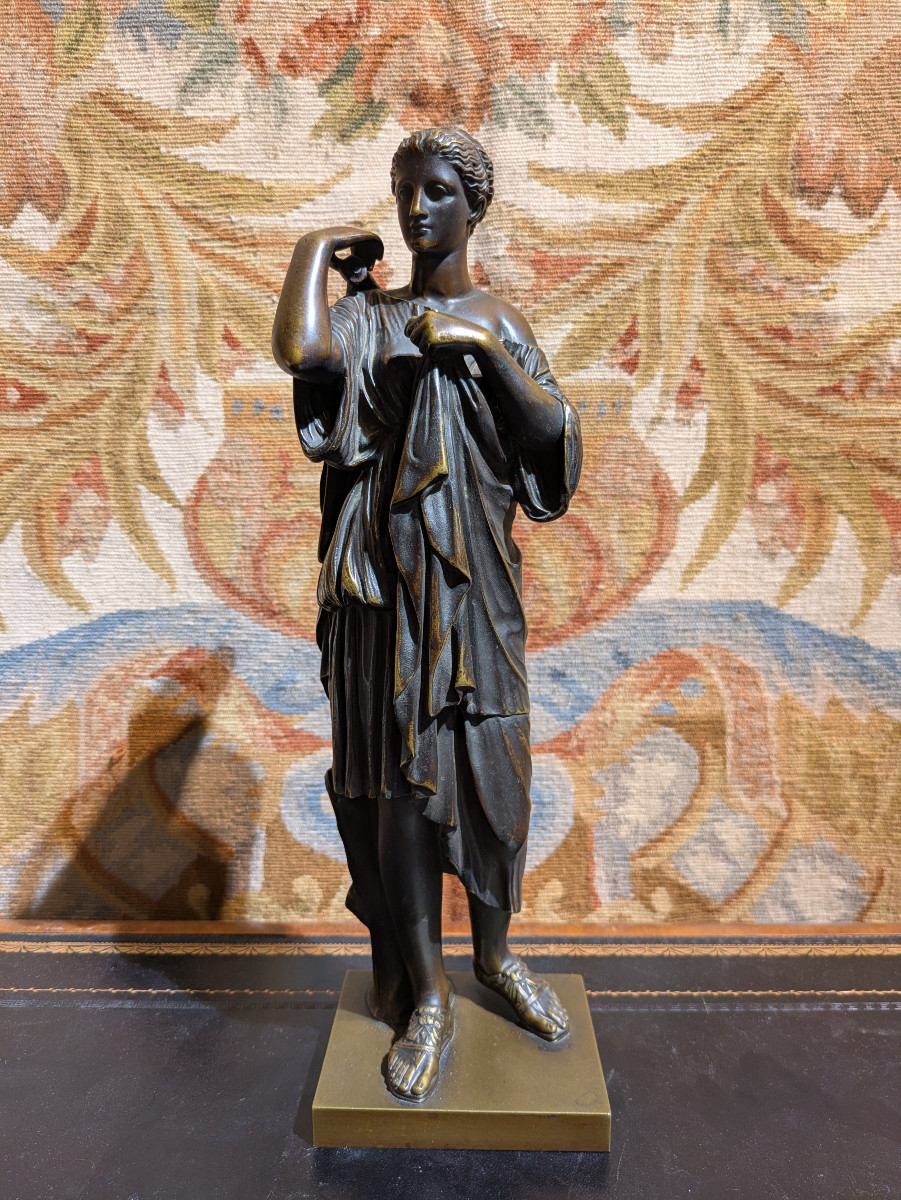 Bronze représentant Artémis – Auguste Maximilien Delafontaine – XIXe siècle