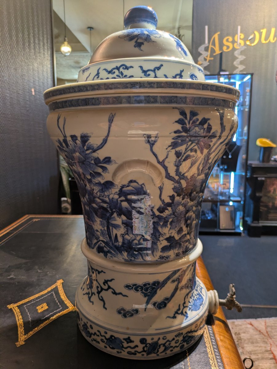 Fontaine à Eau  Japonaise en Porcelaine - Ere Meiji - XIXème-photo-2